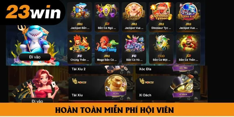 Hoàn toàn miễn phí hội viên Hoàn toàn miễn phí hội viên